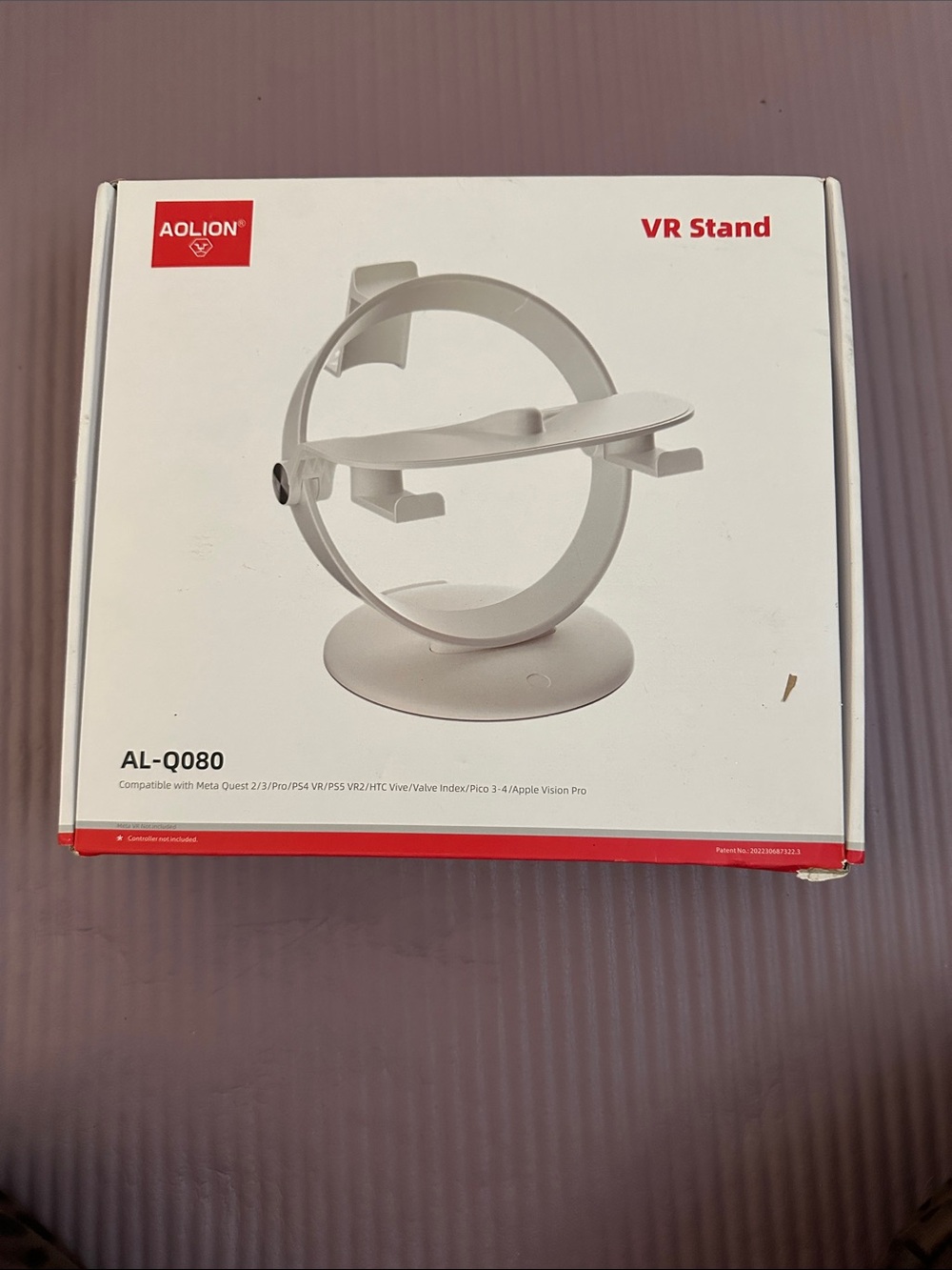White VR Stand AL-Q080 - Universal Headset Holder